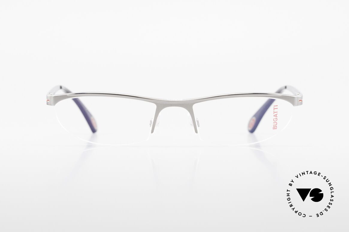 Bugatti 497 Ruthenium Luxus Brille Nylor, BUGATTI Brille, Mod. 497, 024 Large Gr. 55/19, Passend für Herren