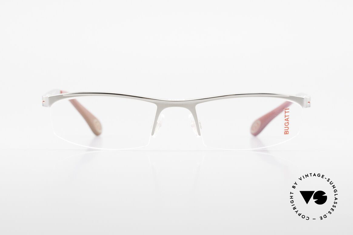 Bugatti 495 Luxus Palladium Brille Nylor, Bugatti Brille, Mod. 495, 005 Large Gr. 55/19, Passend für Herren