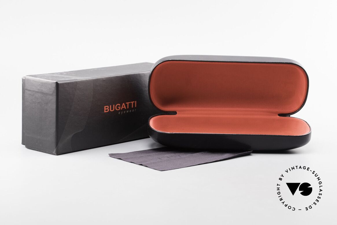 Bugatti 537 Echthorn Brille Ruthenium, Größe: medium, Passend für Herren