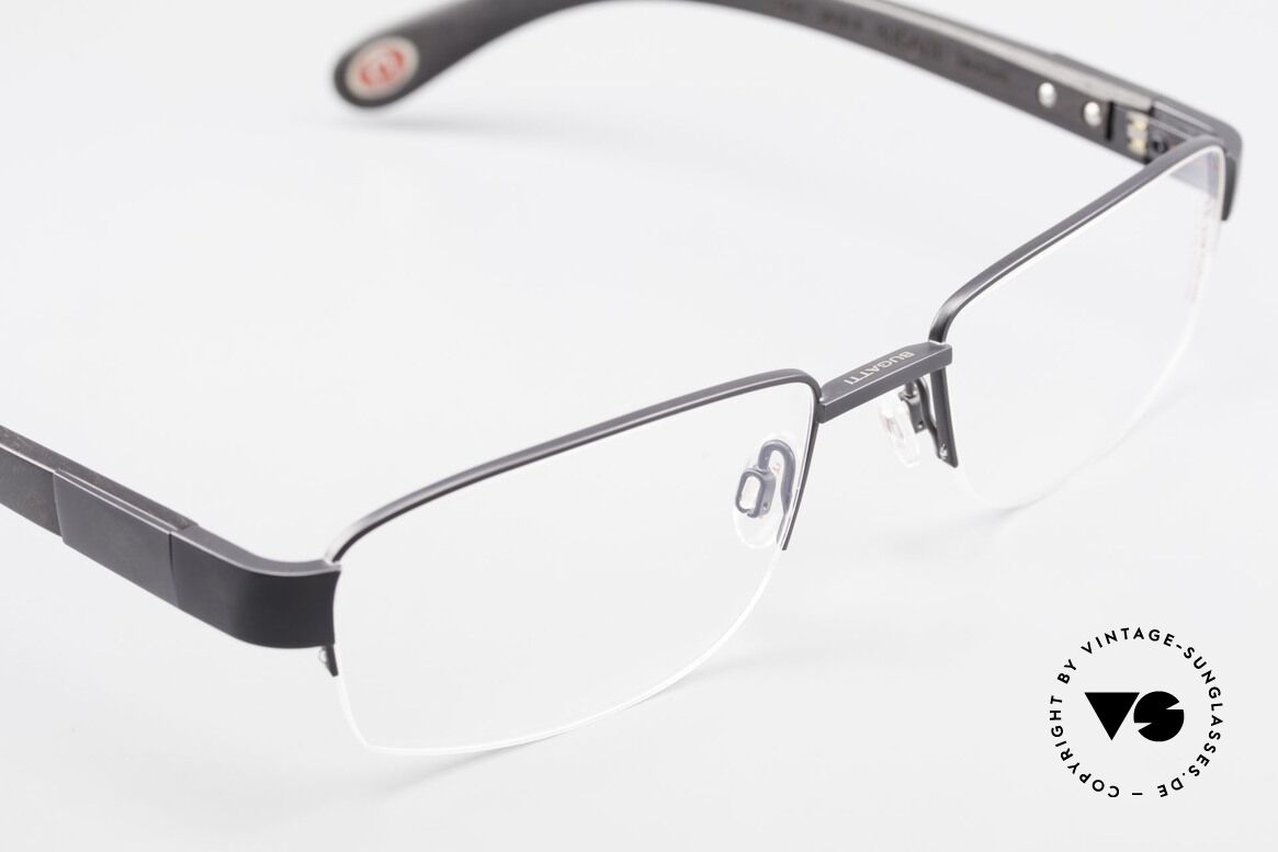 Bugatti 529 Ebenholz Titanium Brille XL, Größe: large, Passend für Herren