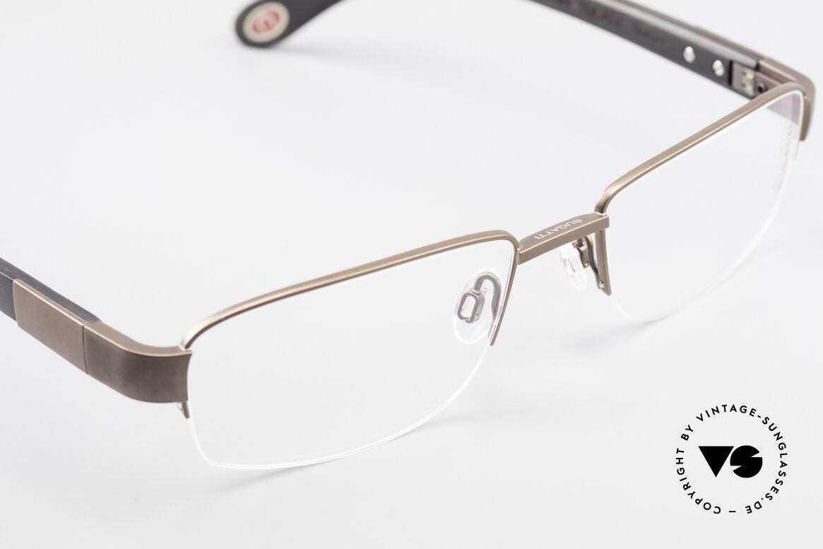 Bugatti 529 XL Ebenholz Titanium Brille, Größe: large, Passend für Herren