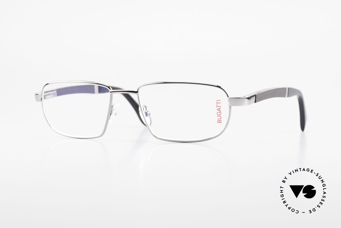Bugatti 549 Ebenholz Ruthenium Fassung, BUGATTI LUXUS-Brille 549 in unglaublicher Qualität, Passend für Herren