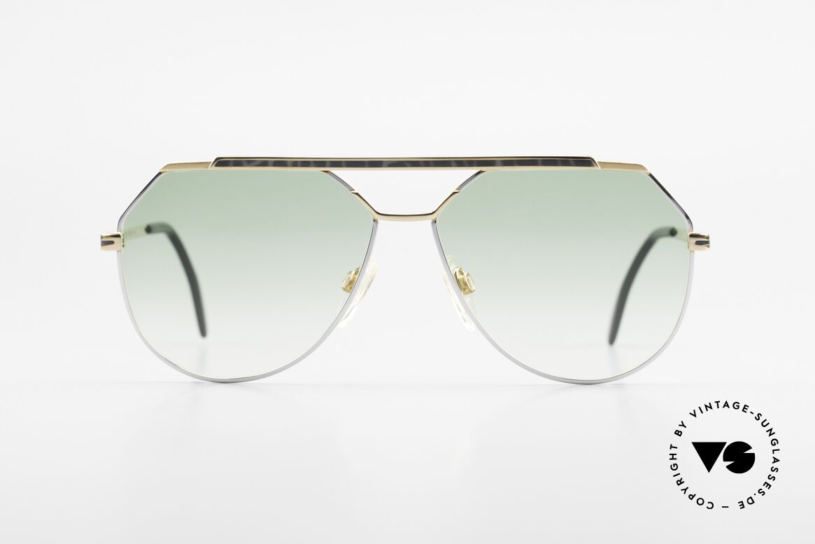 Cazal 733 Goldplattierte Sonnenbrille, sehr markante Cazal vintage Herrenbrille von 1986/87, Passend für Herren