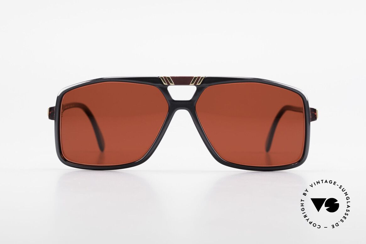 Cazal 637 80er Cazal Sonnenbrille 3D Rot, ausdrucksstarke Cazal VINTAGE Sonnenbrille, Passend für Herren