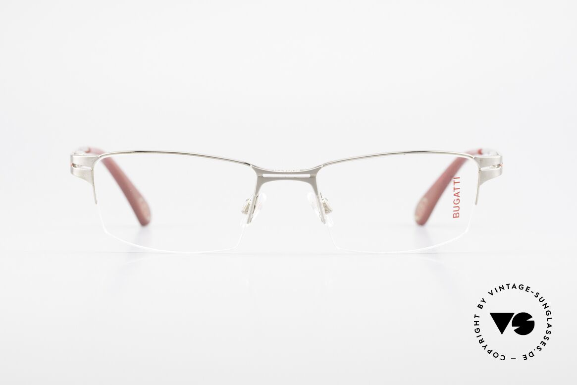 Bugatti 456 Nylor Titan Brille Palladium, original BUGATTI vintage Nylor-Brillenfassung, Passend für Herren