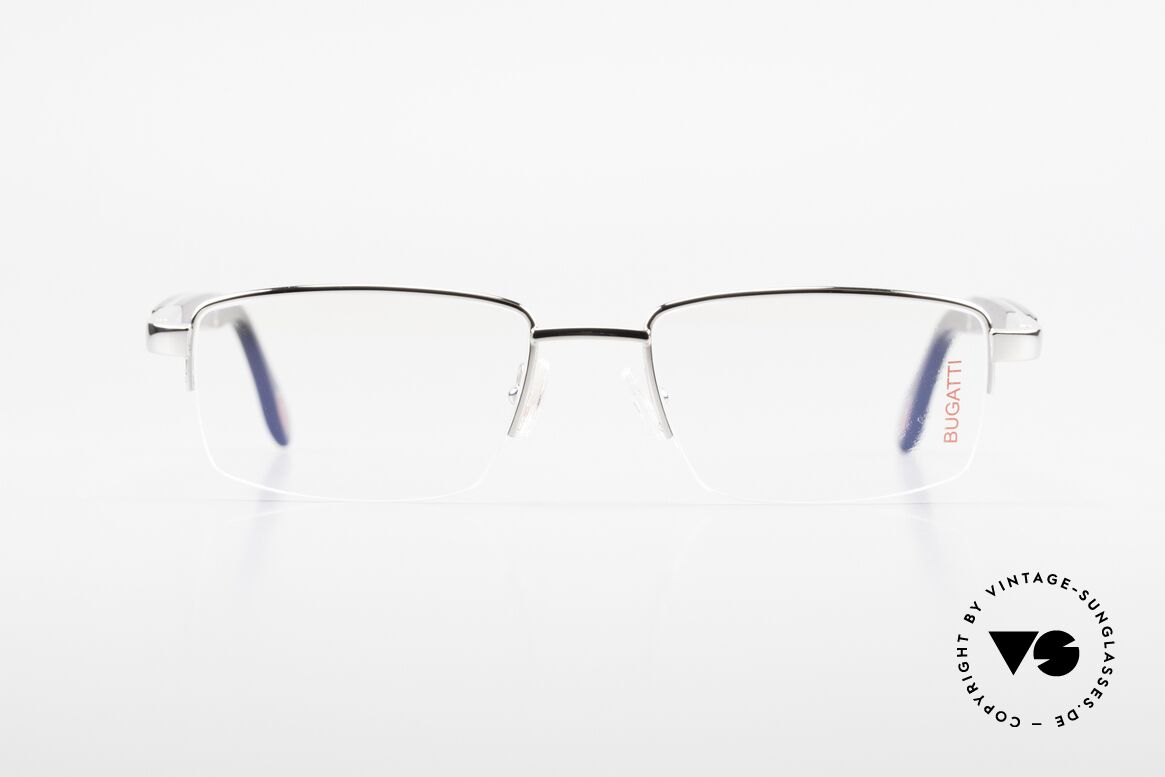 Bugatti 547 Ebenholz Palladium Brille M, Bugatti vintage Brille 547 in unglaublicher Qualität, Passend für Herren