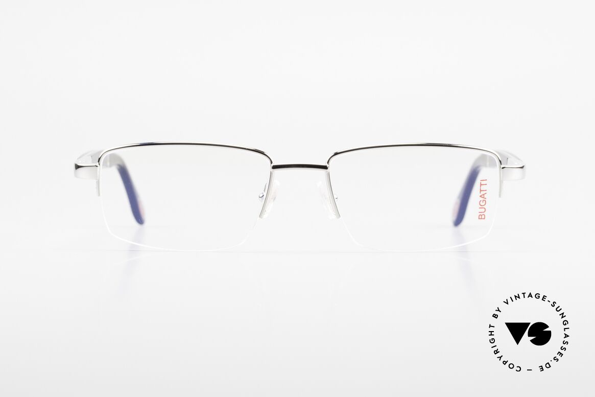 Bugatti 547 Ebenholz Palladium Brille L, Bugatti vintage Brille 547 in unglaublicher Qualität, Passend für Herren