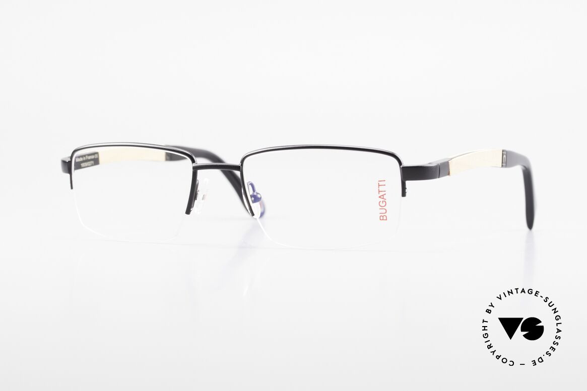 Bugatti 547 Walnussholz Luxus-Brille M, Bugatti vintage Brille 547 in unglaublicher Qualität, Passend für Herren