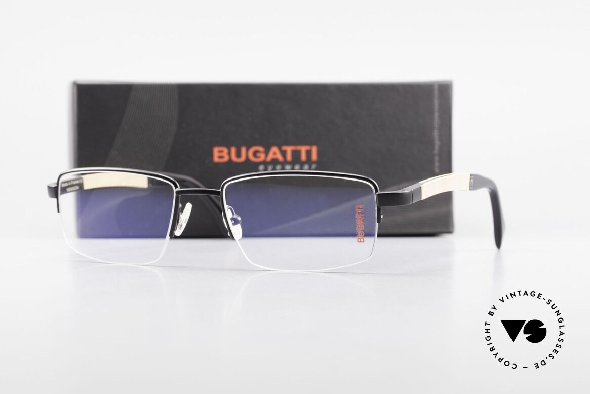 Bugatti 547 Walnussholz Luxus-Brille L, Größe: large, Passend für Herren