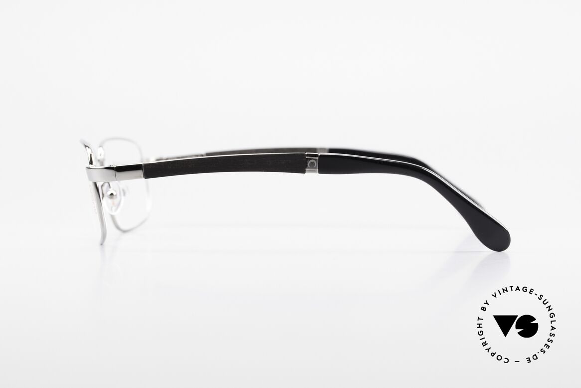 Bugatti 548 Ebenholz Ruthenium Brille M, flexible Federscharniere für eine optimale Passform, Passend für Herren