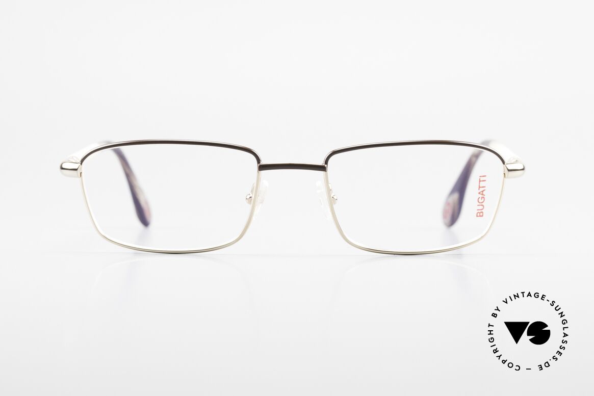 Bugatti 536 Naturhorn Brille Vergoldet, rare LUXUS-Brille von Bugatti; HIGH-END Qualität, Passend für Herren