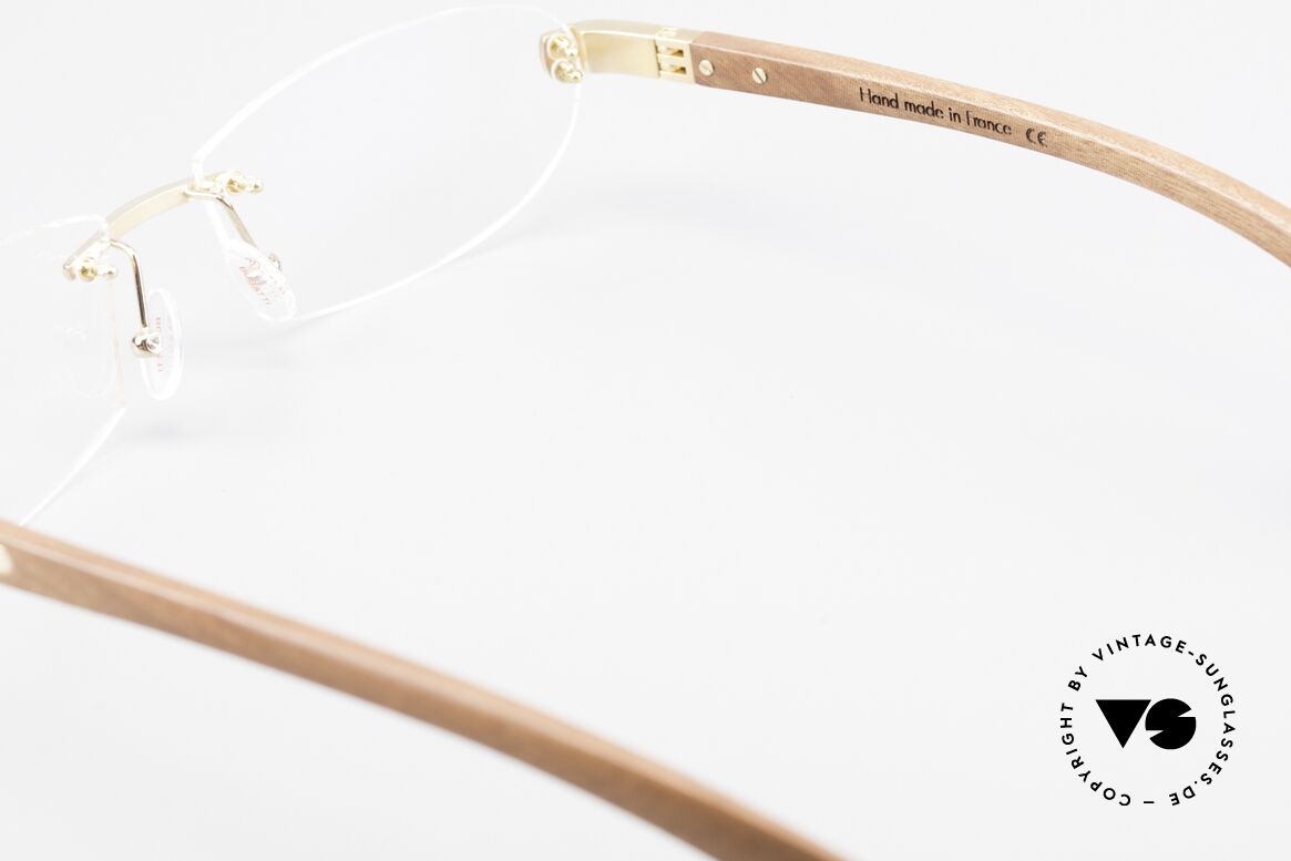 Bugatti 518 Kotibé Edelholz Gold Brille, Größe: large, Passend für Herren