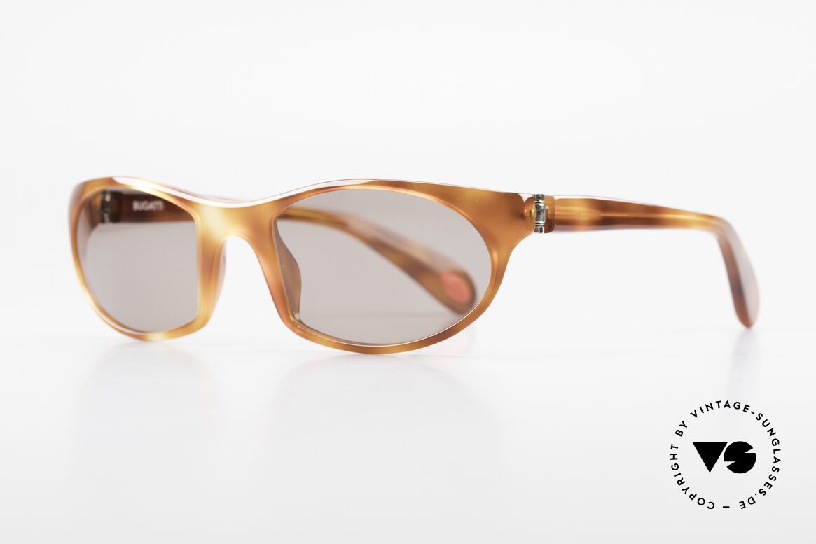 Bugatti 328 Odotype Sportliche Herrensonnenbrille, ergonomischer Rahmen mit 180°-Scharnieren, Passend für Herren