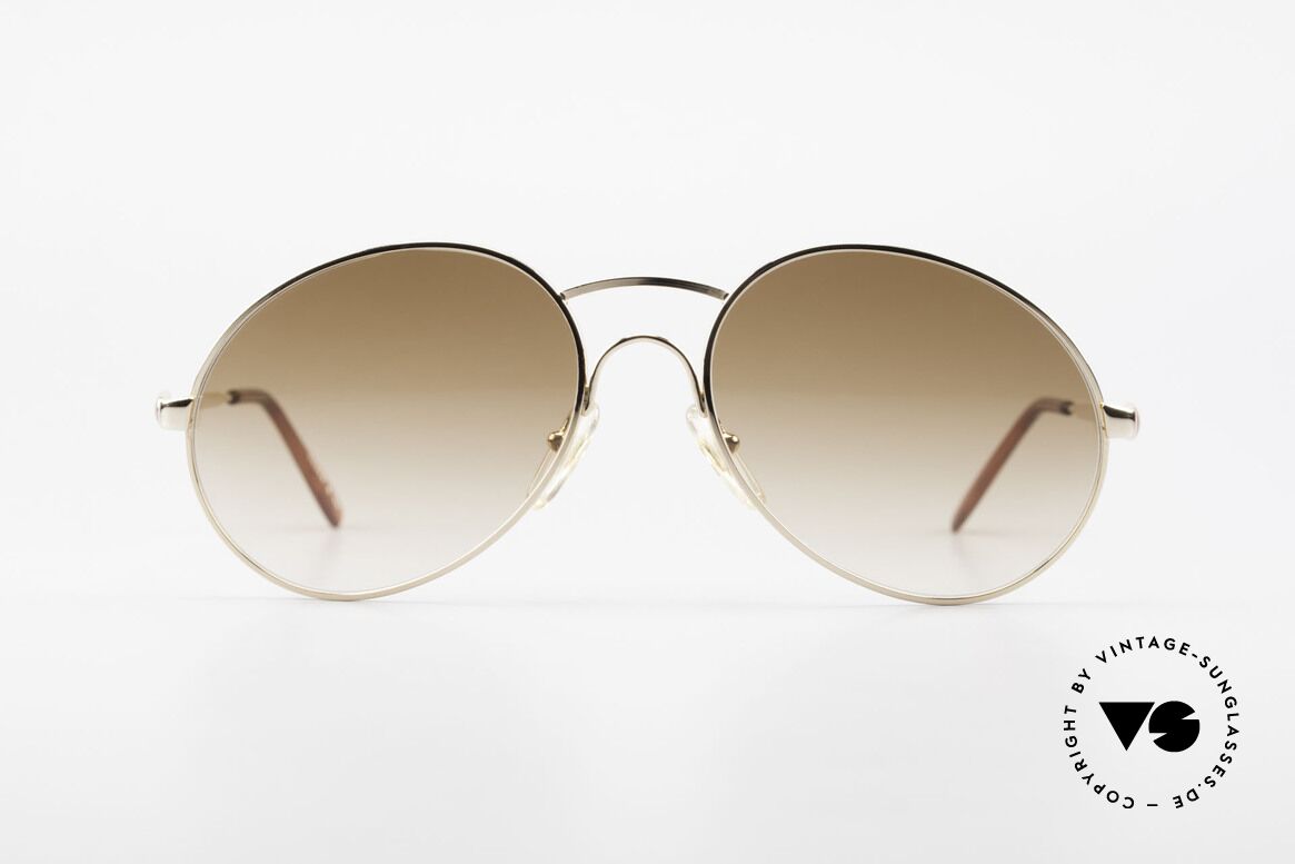 Bugatti 64947 Original 80er XL Sonnenbrille, klassische 80er Bugatti vintage HerrenSonnenbrille, Passend für Herren