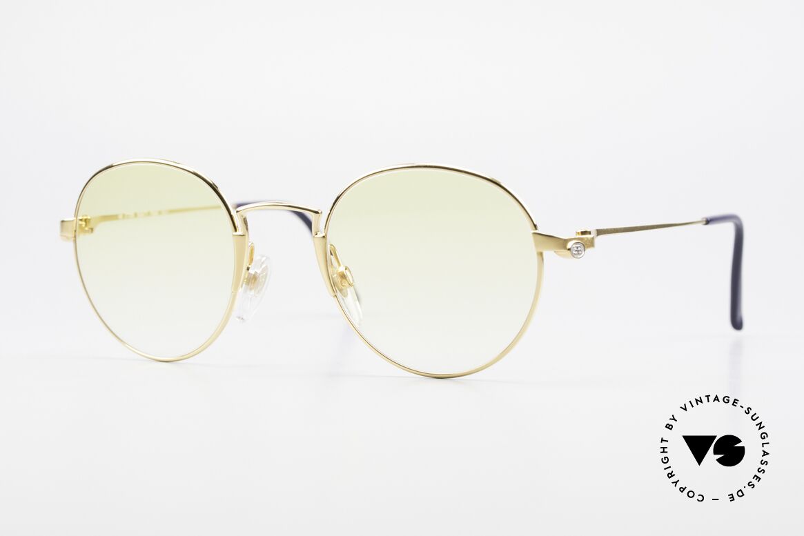Bugatti EB600 Rare 90er Herren Panto Brille, rare Bugatti Panto-Sonnenbrille in M Gr. 49-21, Passend für Herren