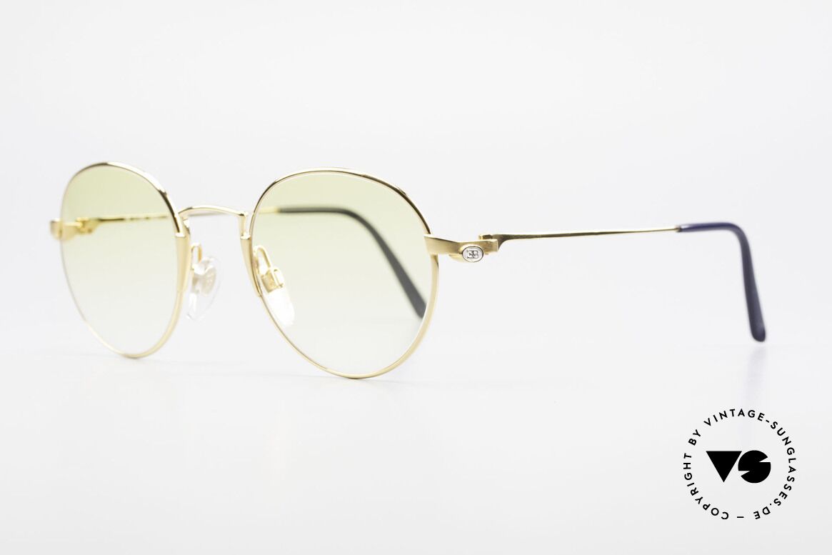 Bugatti EB600 Rare 90er Herren Panto Brille, vergoldete Brille der 'Ettore Bugatti' Collection, Passend für Herren