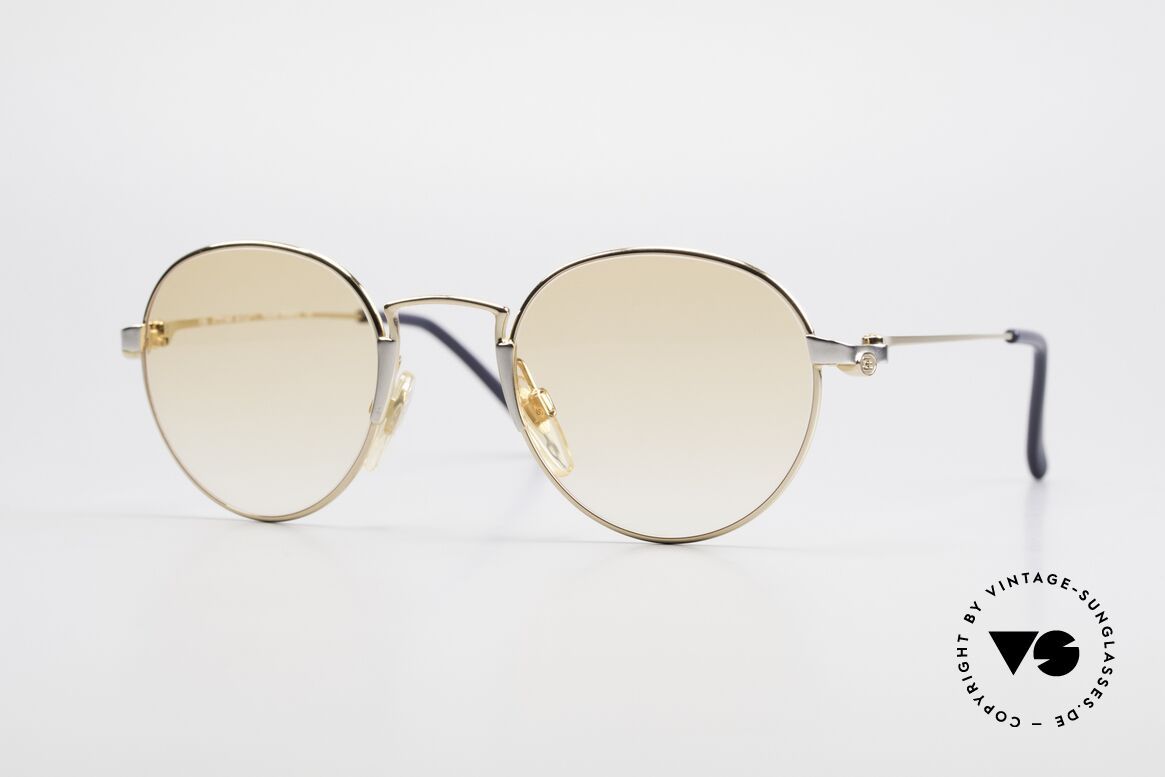 Bugatti EB600 Small 90er Luxus Panto Brille, KLEINE Bugatti Panto-Sonnenbrille; Gr. 47-22, Passend für Herren