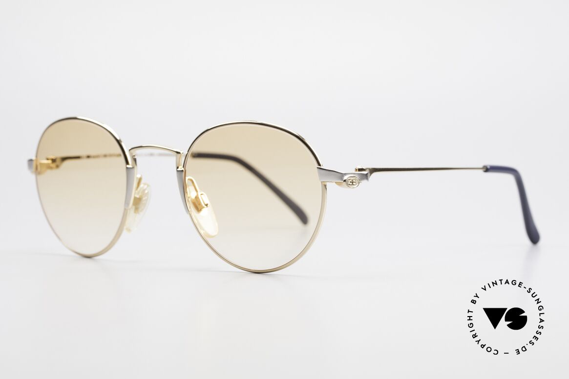 Bugatti EB600 Small 90er Luxus Panto Brille, gold/palladium-Brille der 'Ettore Bugatti' Serie, Passend für Herren