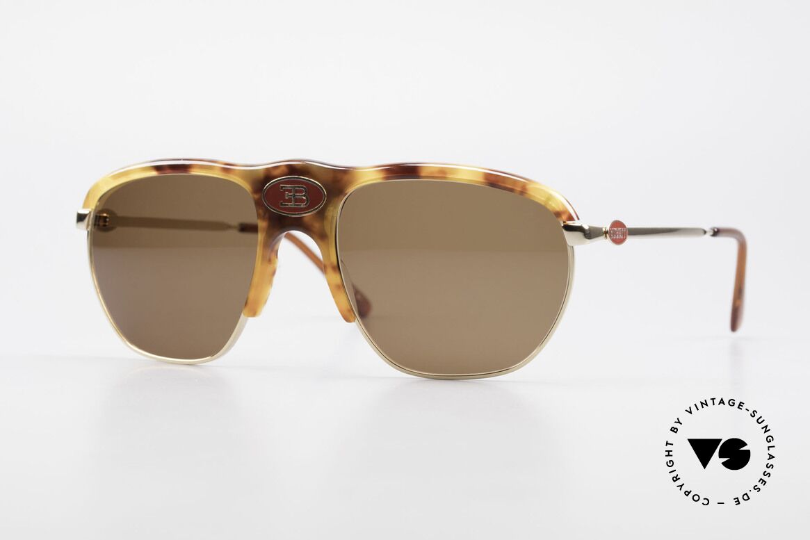 Bugatti 65218 Alte 70er Bugatti Sonnenbrille, sehr, sehr edle Bugatti vintage Luxus-Sonnenbrille, Passend für Herren