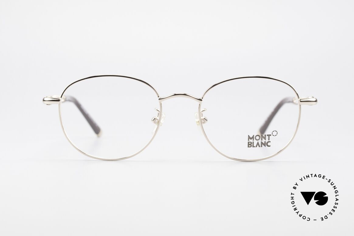 Montblanc MB392 Luxus Pantobrille Roségold, Mont Blanc Luxusbrille, 392, col. 028, Gr. 51/19, 145, Passend für Herren und Damen