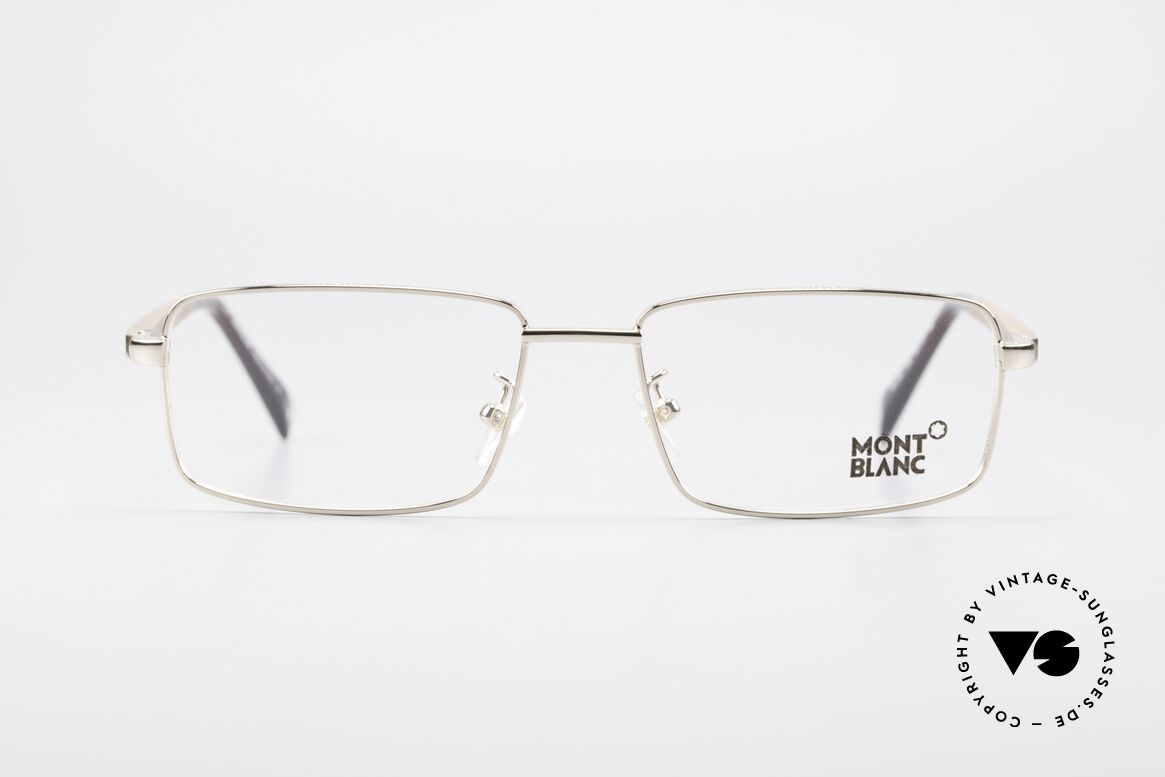 Montblanc MB389 Vergoldete Herren Holzbrille, Mont Blanc Holzbrille, 389, color 028, Gr. 55/17, 140, Passend für Herren
