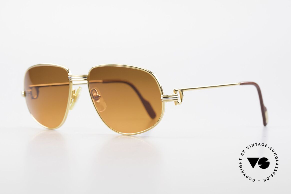 Cartier Romance LC - S Luxus Designer Sonnenbrille, dieses Modell mit LC-Dekor in SMALL Größe 54-16, 130, Passend für Herren und Damen