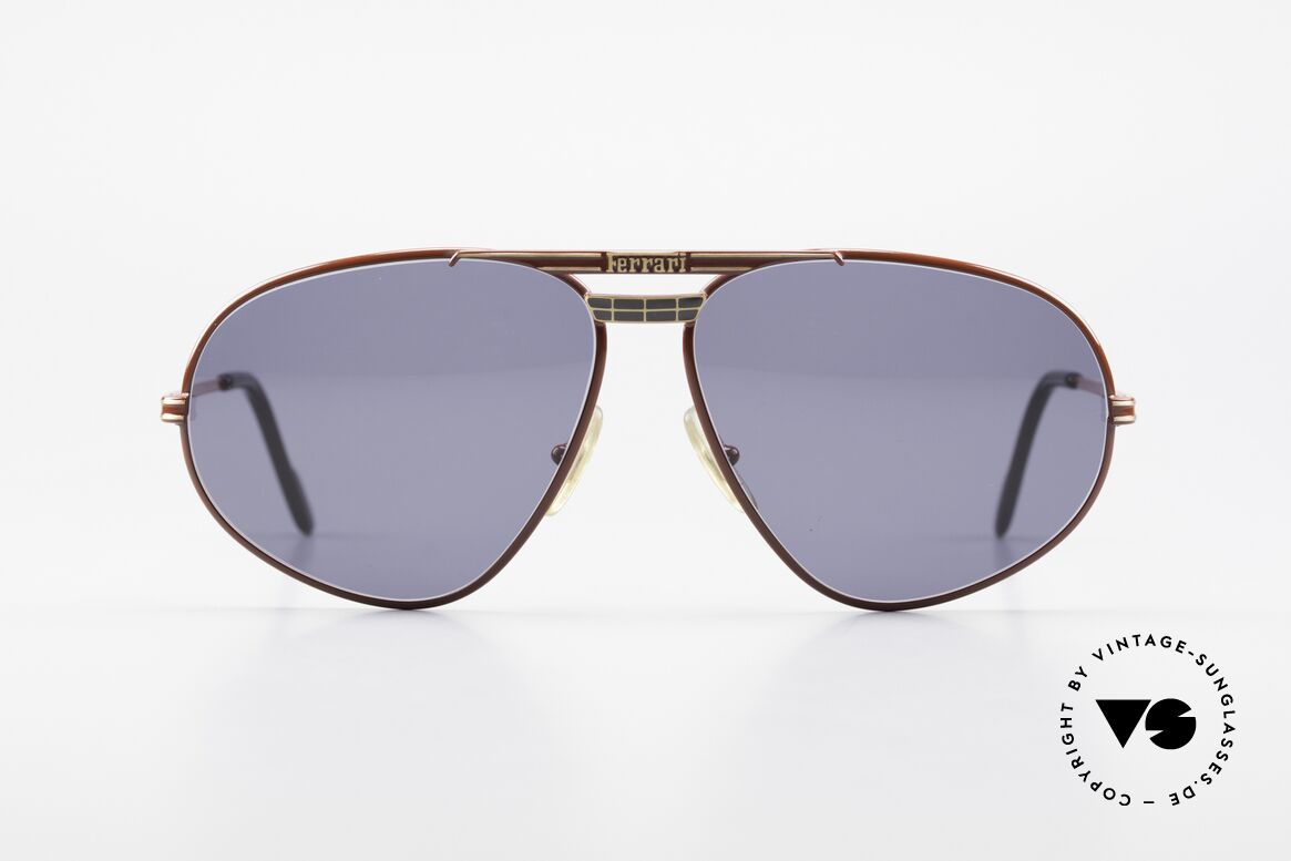 Ferrari F12 Echt Alte Vintage Sonnenbrille, vintage Ferrari Designer-Sonnenbrille aus den 90ern, Passend für Herren