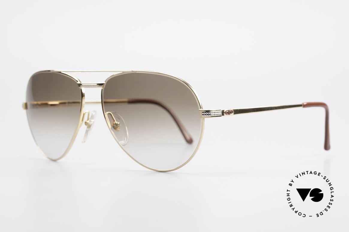 Christian Dior 2780 Herren Pilotenbrille Vergoldet, flexible Federscharniere für eine optimale Passform, Passend für Herren