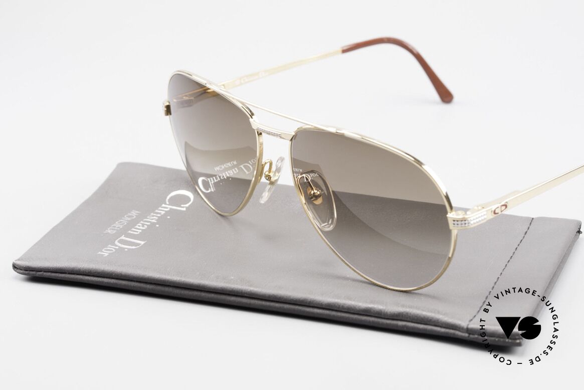 Christian Dior 2780 Herren Pilotenbrille Vergoldet, Metallfassung könnte auch optisch verglast werden, Passend für Herren