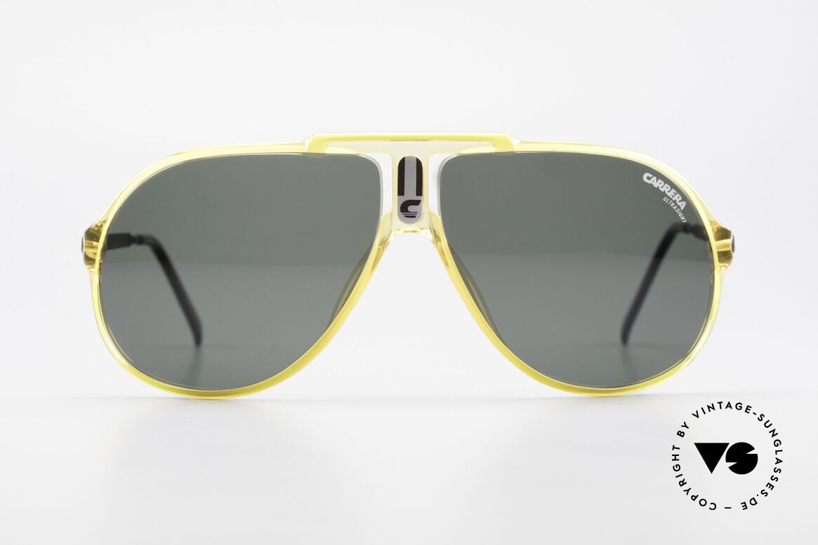 Carrera 5590 Optyl Sport Sonnenbrille 80er, sportlich elegante 80er Jahre CARRERA Aviator-Brille, Passend für Herren