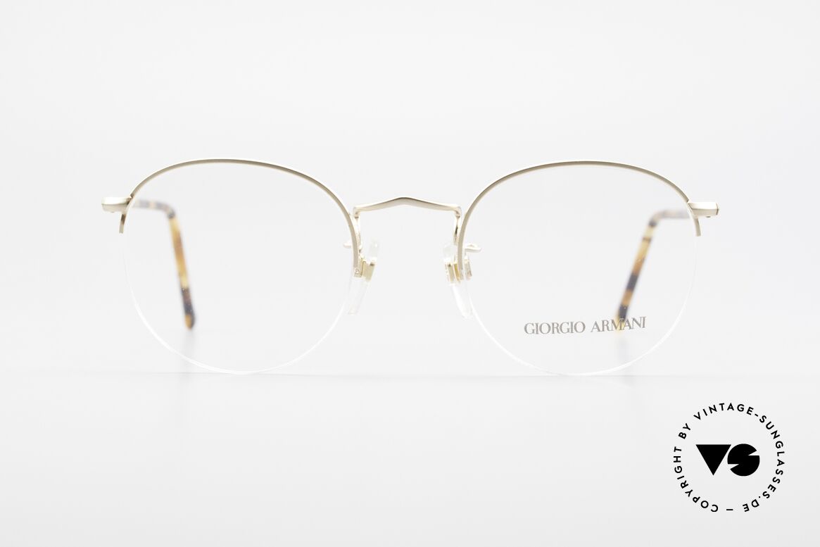 Giorgio Armani 142 Randlose 80er Panto Fassung, zeitlose GIORGIO Armani 1980er Designer-Fassung, Passend für Herren und Damen Giorgio Armani 142 Randlose 80er Panto Fassung, zeitlose GIORGIO Armani 1980er Designer-Fassung, Passend für Herren und Damen