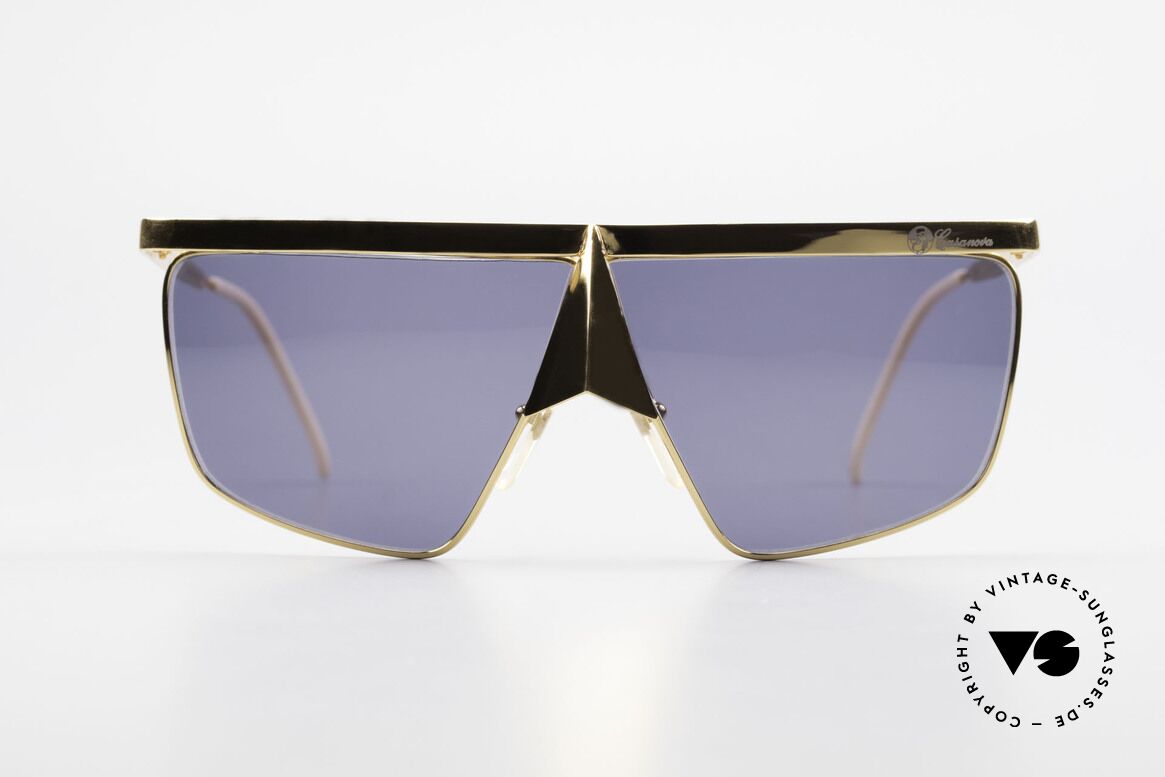 Casanova FC10 Nasenbrille 24kt Sonnenbrille, interessante Casanova NasenBrille von circa 1985, Passend für Herren und Damen