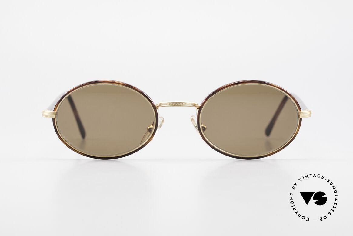 Cutler And Gross 0350 Vintage Sonnenbrille Oval 90er, Cutler & Gross London Designerbrille der späten 90er, Passend für Herren und Damen