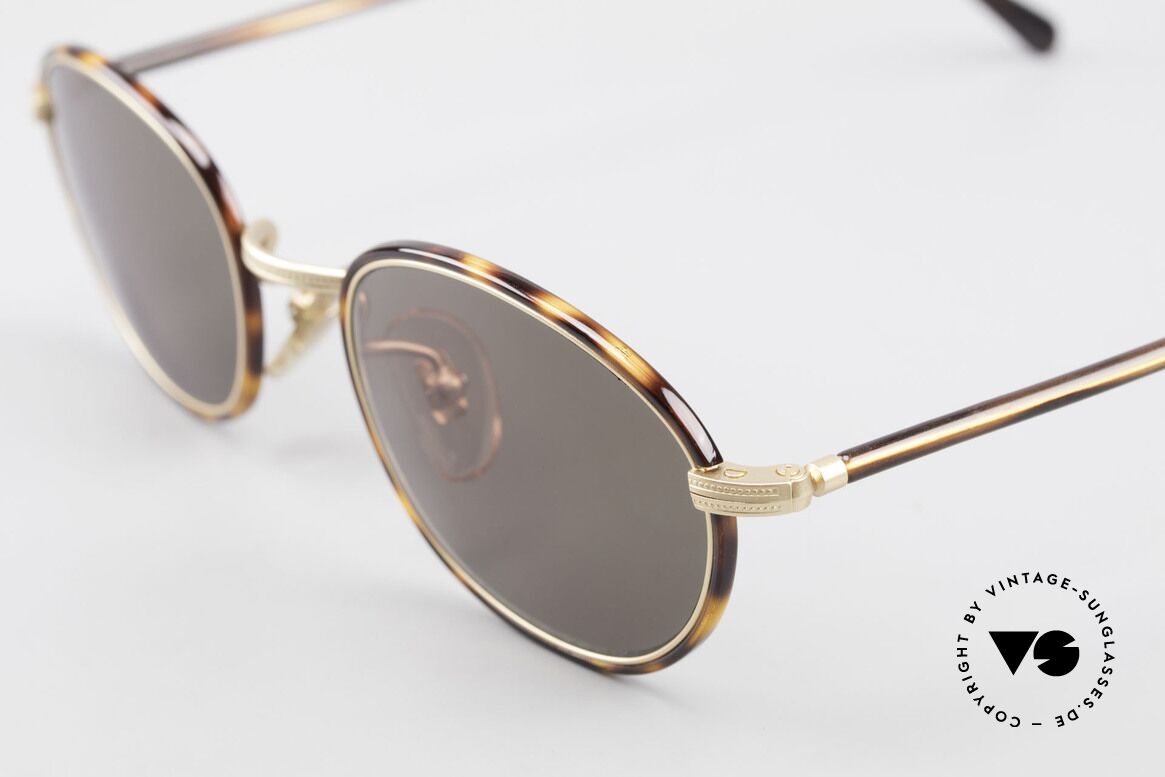 Cutler And Gross 0394 Vintage Sonnenbrille Klassisch, sehr elegante Kombination von Materialien und Farben, Passend für Herren und Damen