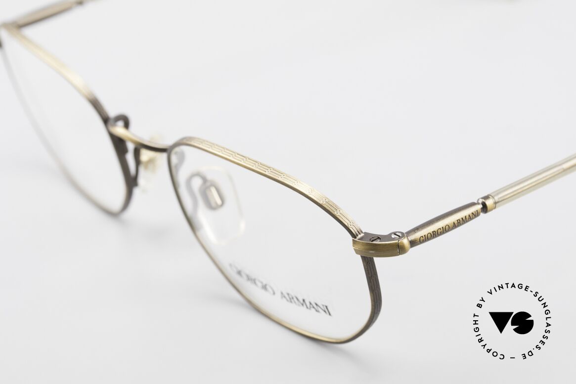 Giorgio Armani 187 Klassische Herrenbrille 90er, ungetragen; wie all unsere 90er Jahre Designklassiker, Passend für Herren