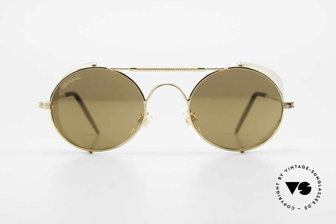 Serious Fun Frogman Steampunk Sonnenbrille Gold, Hingucker-Sonnenbrille (Steampunk-Style) von ca. 1995, Passend für Herren und Damen