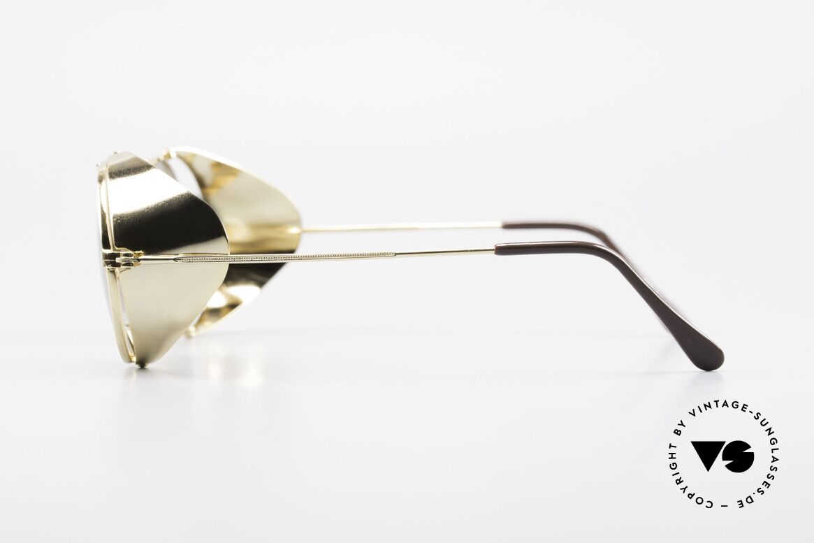 Serious Fun Frogman Steampunk Sonnenbrille Gold, ungetragen (wie alle unsere vintage Serious Fun-Brillen), Passend für Herren und Damen