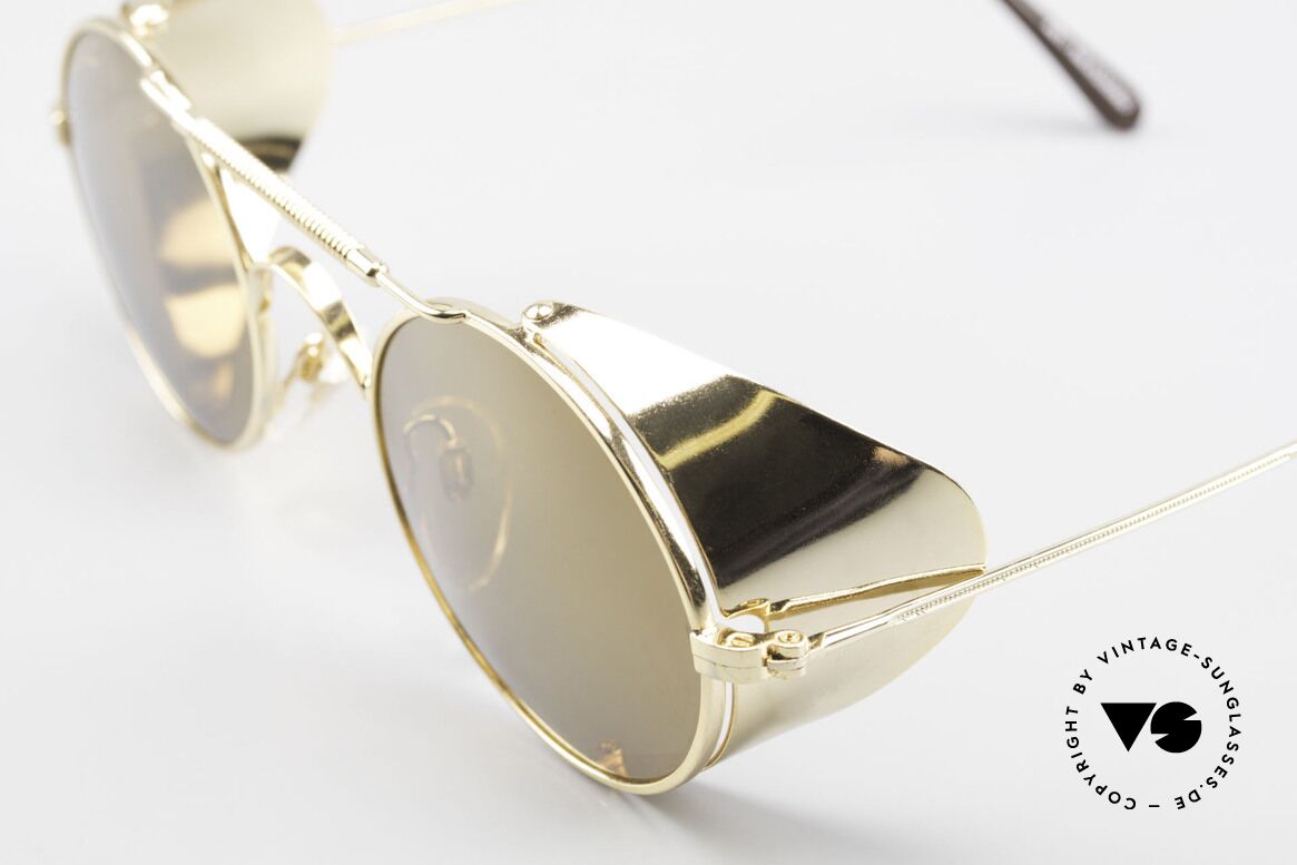 Serious Fun Frogman Steampunk Sonnenbrille Gold, KEINE RETRObrille, sondern ein 25 Jahre altes ORIGINAL, Passend für Herren und Damen