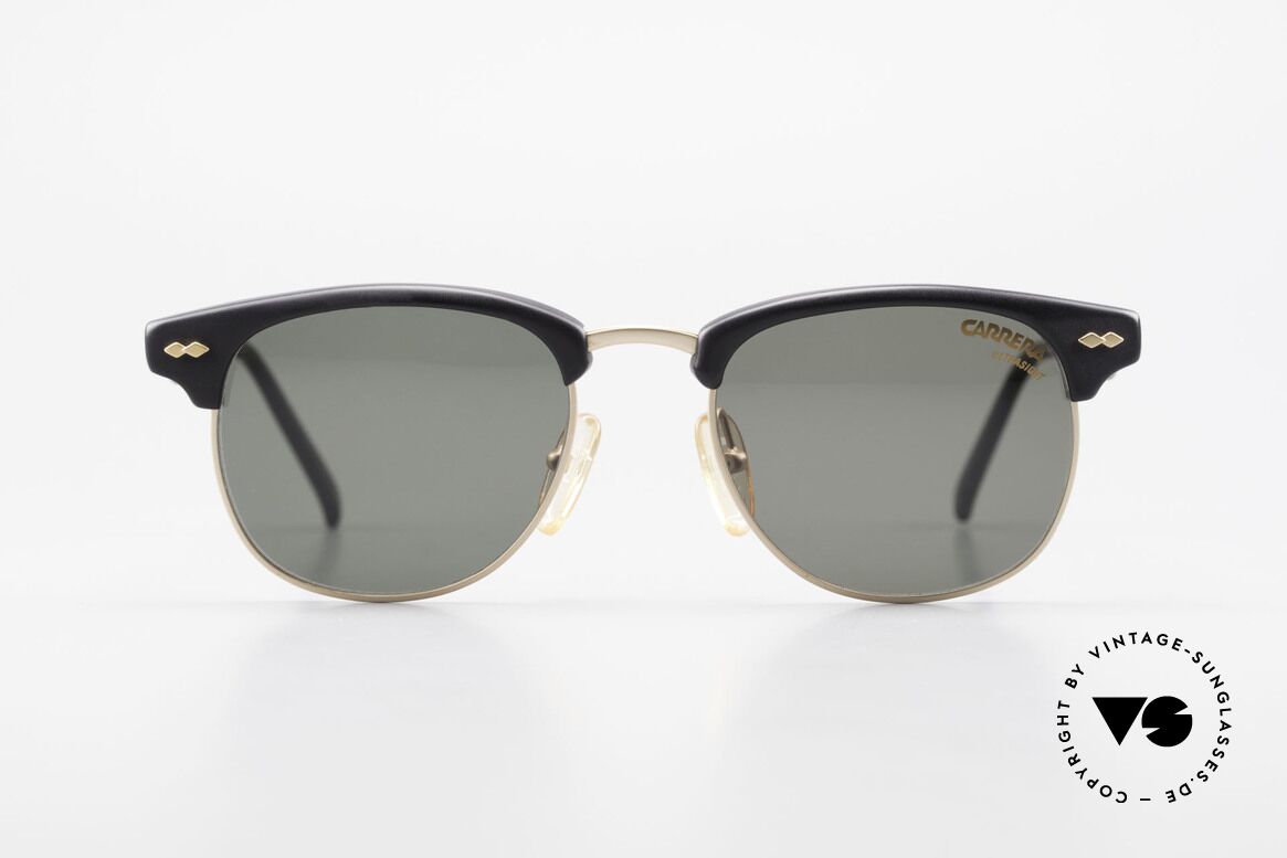 Carrera 5624 Clubmaster Style Sonnenbrille, zeitlose 90er Jahre Carrera Designer-Sonnenbrille, Passend für Herren