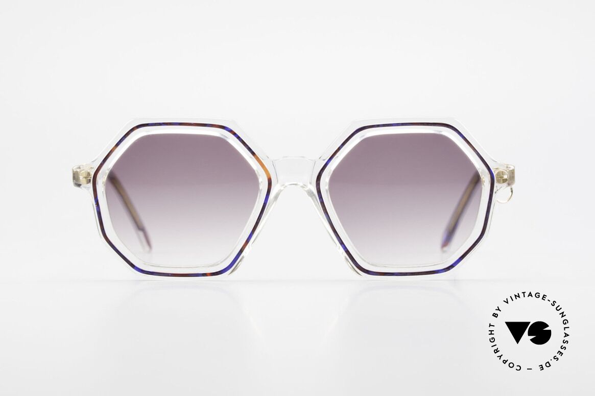 Sonia Rykiel SR46 756 Achteckige 70er Sonnenbrille, ackteckige Sonia Rykiel Designersonnenbrille der 70er, Passend für Damen