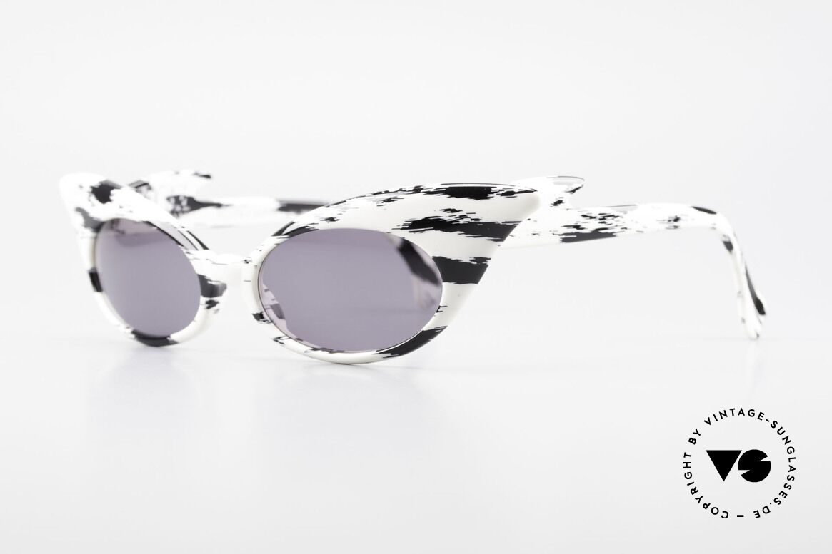 Alain Mikli D309 / 2105 Limited Edition 101 Dalmatiner, vintage Sonnenbrille für alle Film- u. Hundeliebhaber, Passend für Damen
