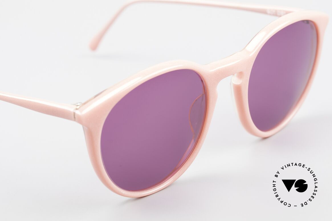 Alain Mikli 901 / 081 Panto Sonnenbrille Lila Pink, ungetragen (wie alle unsere 1980er vintage Brillen), Passend für Damen