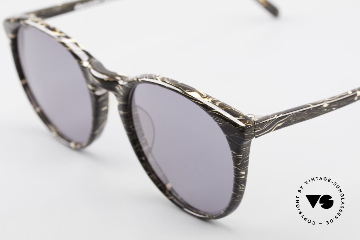 Alain Mikli 901 / 429 Panto Brille Braun Marmoriert, graue Gläser (100% UV); in SMALL Größe (123mm)!, Passend für Herren und Damen