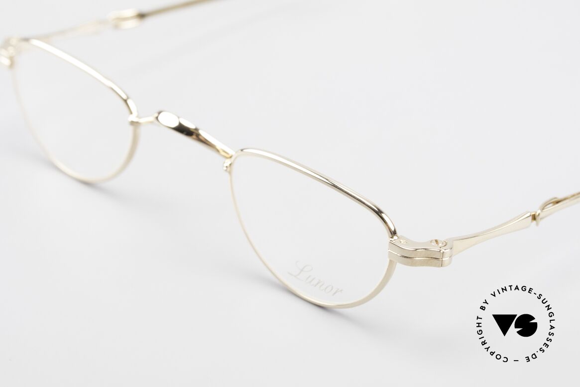 Lunor I 06 Telescopic Ausziehbare Brille Vergoldet, zudem echte / fühlbare "made in Germany" Qualität, Passend für Herren und Damen