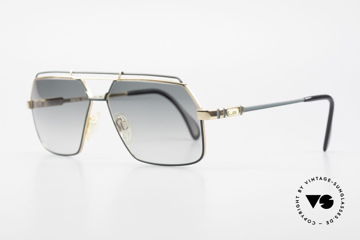 Cazal 734 80er West Germany Original, markante 'Gentleman Brille' mit feinem Doppelsteg, Passend für Herren
