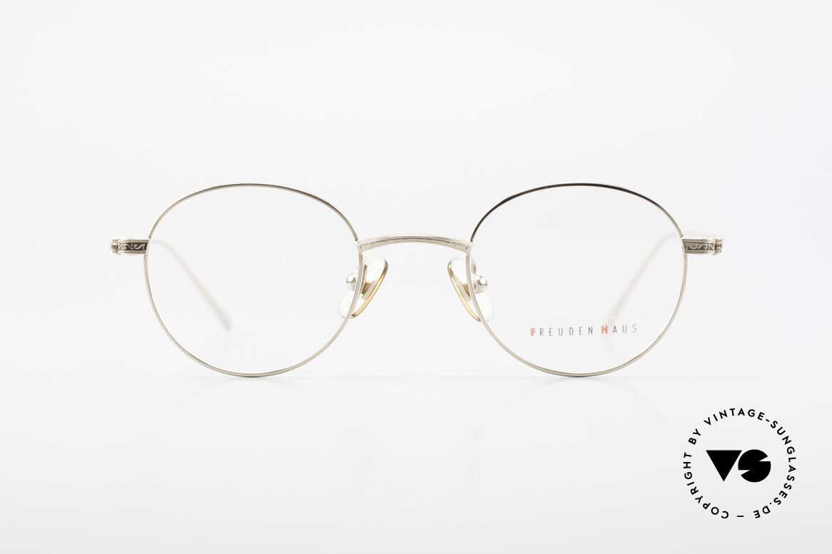 Freudenhaus Garland Kleine Runde Designer Brille, vintage Brillenfassung von FREUDENHAUS, München, Passend für Herren und Damen