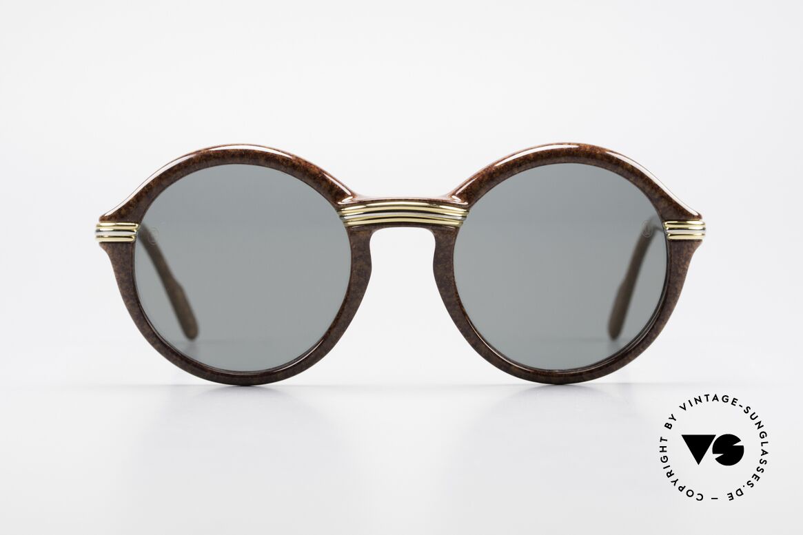 Cartier Cabriolet Runde Luxus Sonnenbrille L, edle & massive Cartier vintage Sonnenbrille von 1994, Passend für Herren und Damen