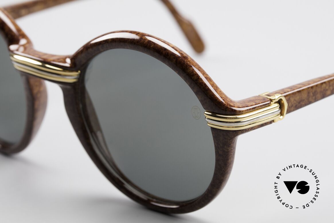 Cartier Cabriolet - L Ultra Seltene 52mm L Size, hochwertig entspiegelte Sonnengläser mit Cartier Logo, Passend für Herren und Damen