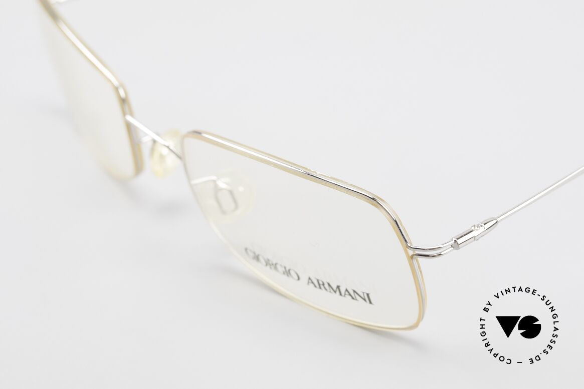Giorgio Armani 1091 Kleine Drahtbrille Unisex, ein ungetragenes Original aus den 90ern in XS-Größe, Passend für Herren und Damen