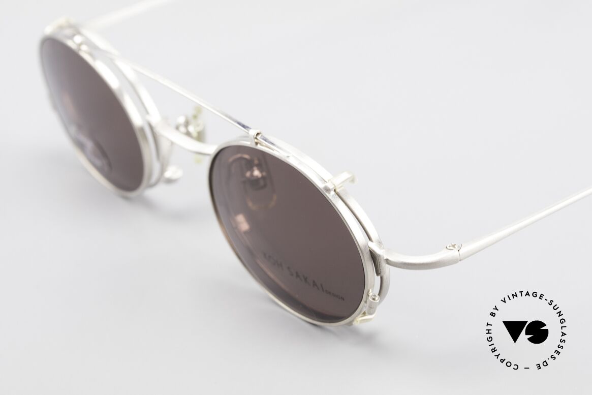 Koh Sakai KS9711 Kleine Ovale Brille mit Clip, aus dem gleichen Werk wie Oliver Peoples und Eyevan, Passend für Herren und Damen